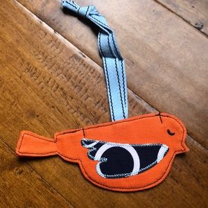 Brand New Thirty-one orange &navy bird luggage tag